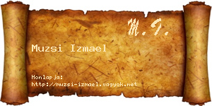Muzsi Izmael névjegykártya